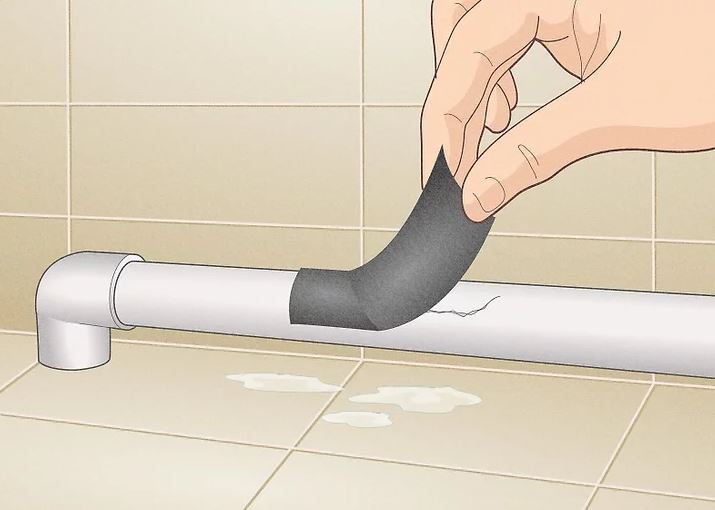 آسیب را با یک وصله چسبناک به عنوان یک راه حل ساده بپوشانید.