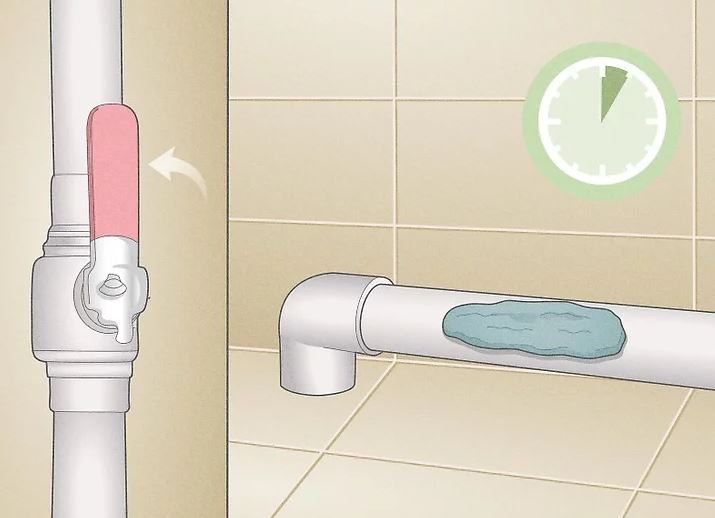 قبل از باز کردن آب 1 ساعت صبر کنید