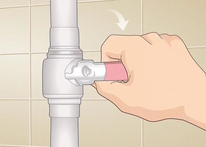 از قطع بودنت ورودی آب مطمئن شوید