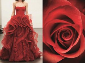 طراحی لباس با گل رز