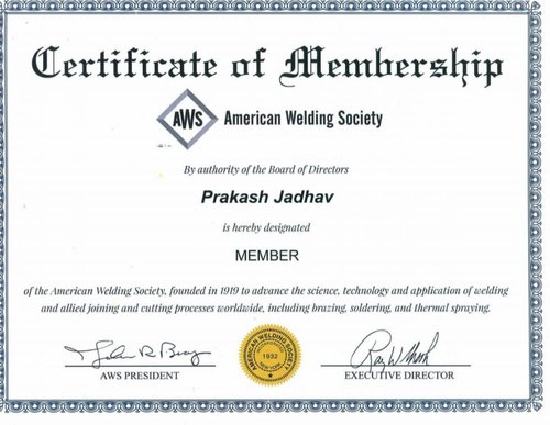 مدرک جوشکاری