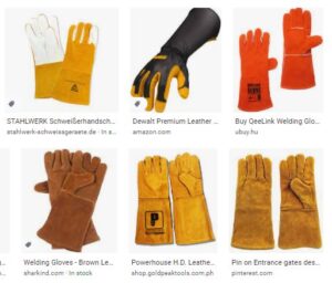 انواع دستکش جوشکاری