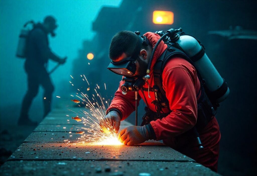 جنبههای مختلف جوشکاری زیر آب و جوشکاری معمولی